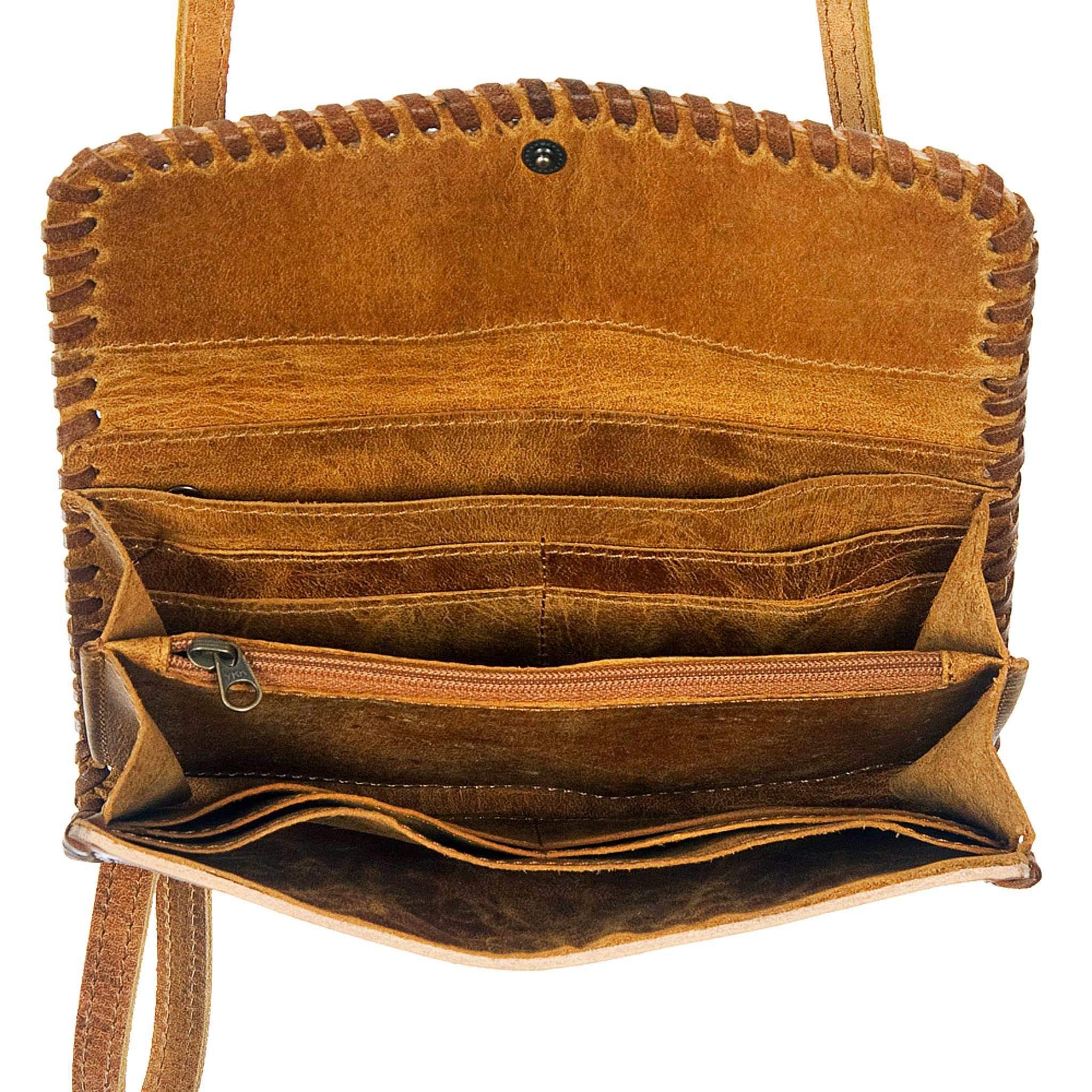 American Darling ADBG514BR Small Crossbody Hand Tooled Genuine Leather Women's Western Handbag Purse - Perfect for Casual Outings, Date Nights & Country-Themed Events
