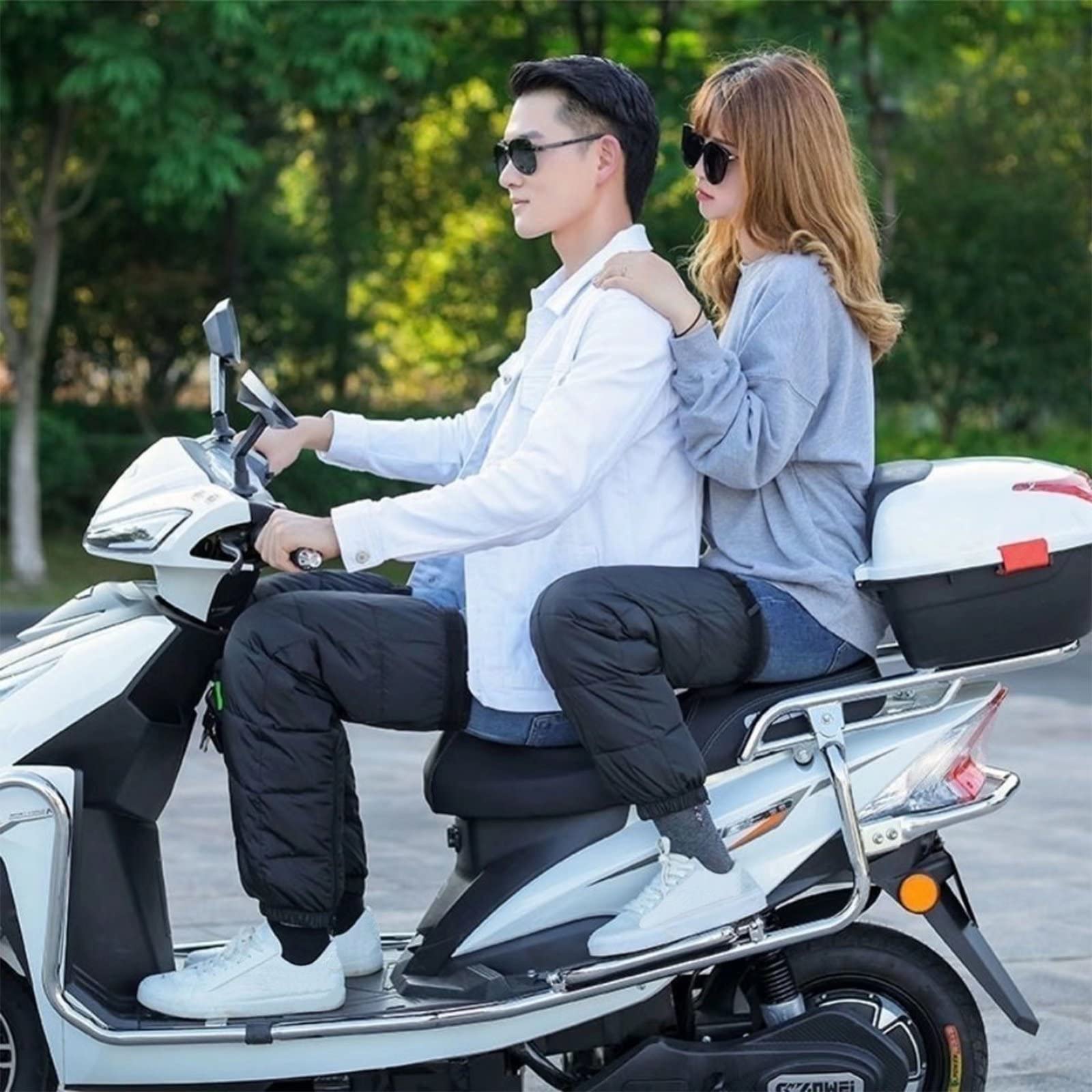 Motorcycle Knee Shin Guards - Windproof & Warm for Winter Riding