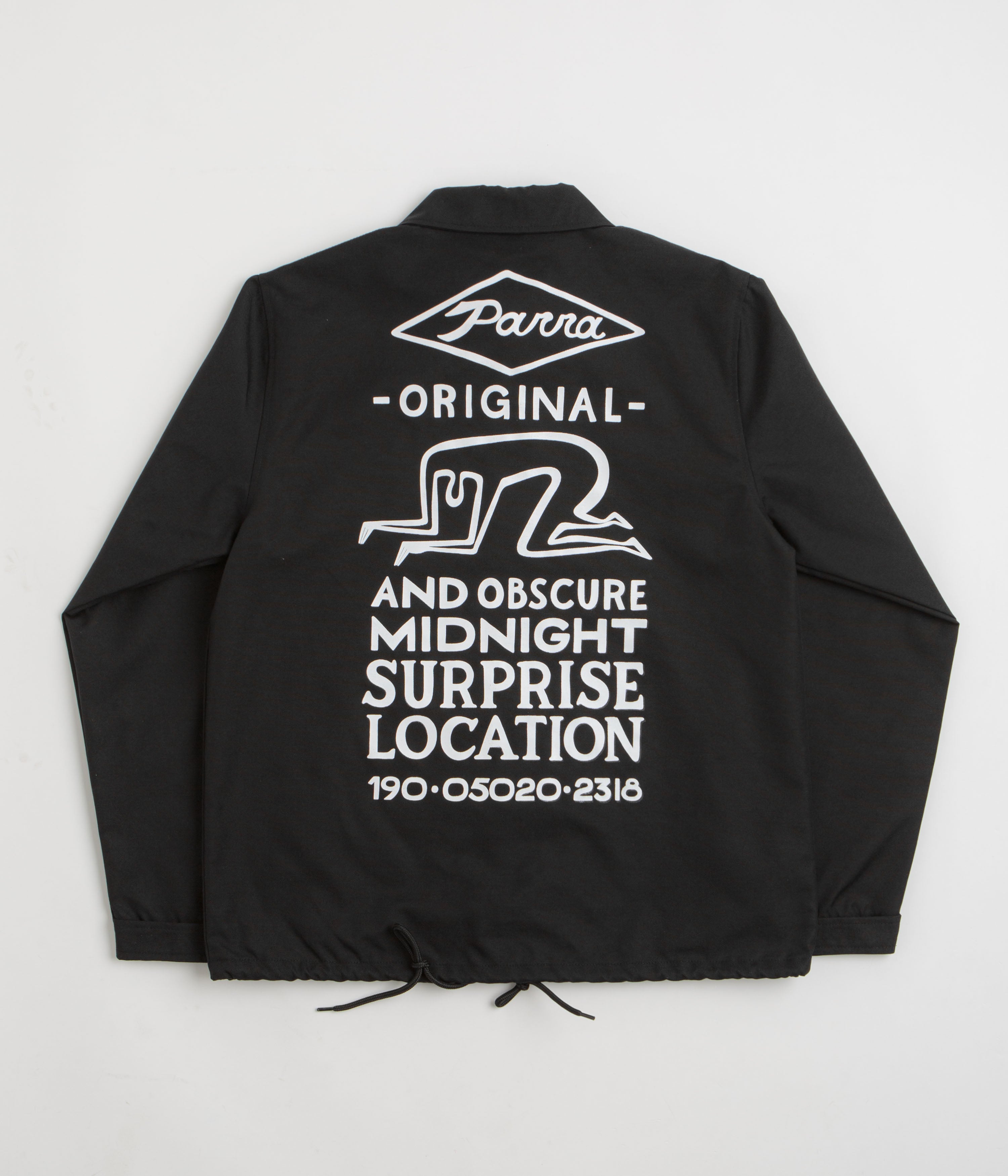 Parra Midnight Surprise Coach Jacket - Black | Vintage-Inspired Streetwear for Men & Women | Perfect for Urban Fashion & Night Outfits