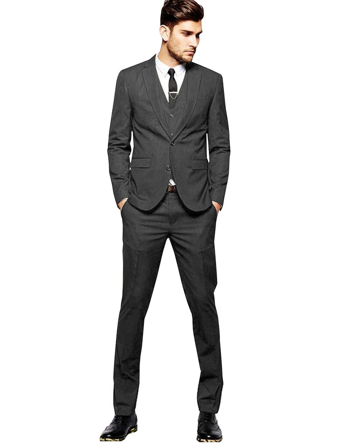 Men's 3-Piece Green Wedding Suit Set | Slim Fit Two-Button Prom Tuxedo for Groom & Formal Events | Perfect for Weddings, Proms & Special Occasions
