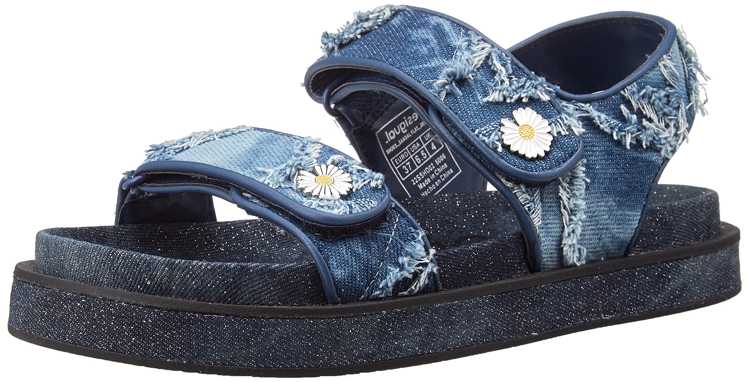Desigual Women's Comfortable Beach Sandals - Lightweight Summer Flip Flops with Arch Support for Walking, Travel & Vacation | Perfect for Poolside, Seaside & Resort Wear