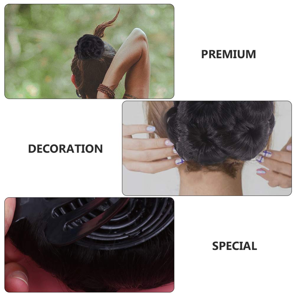 2pcs Flower Hair Bun Clip Set - Hair Updo Clip, Scrunchy Bun Holder, Ponytail Chignon Clip for Women - Perfect for Weddings, Parties, and Everyday Hairstyles