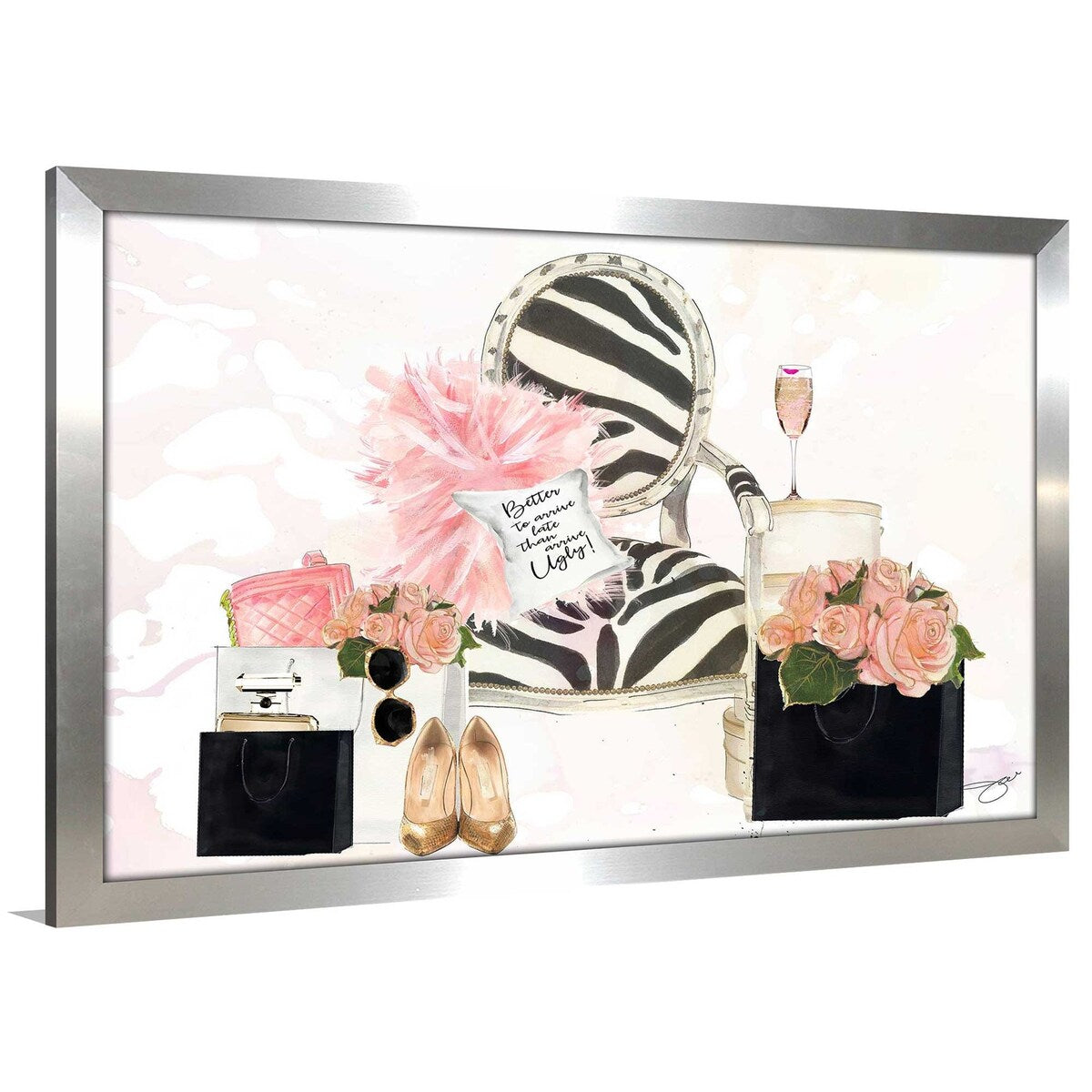 Jodi Print Acrylic Wall Art - Modern Abstract Painting for Living Room, Bedroom & Office Decor
