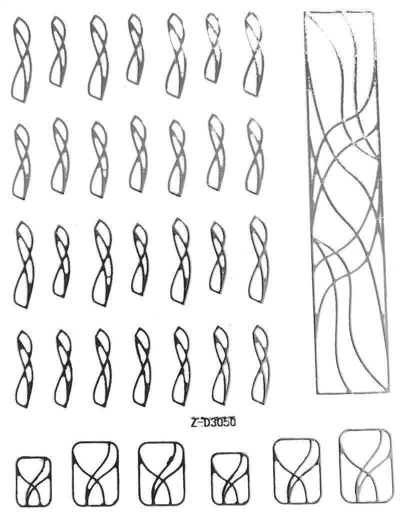 Nail Art Stickers LINES Collection - Premium Self-Adhesive Nail Decals for Women | Perfect for Parties, Weddings, and Everyday Fashion
