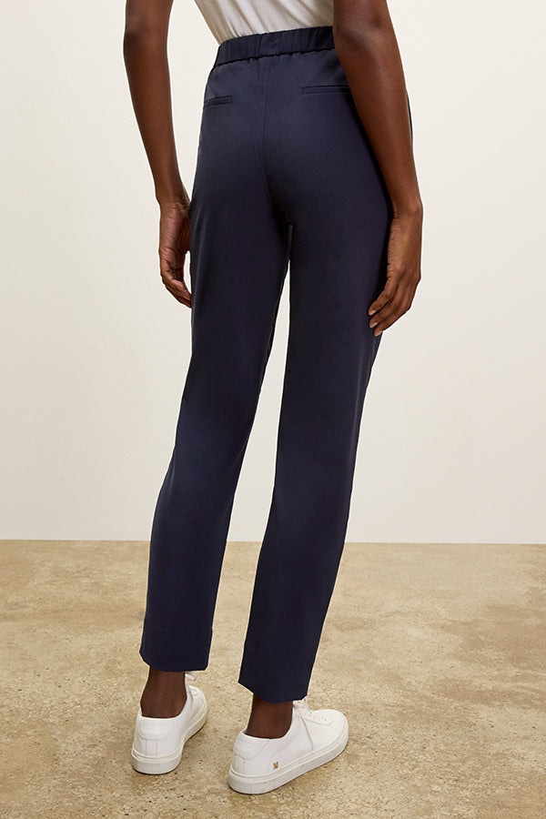Colby Travel Pants for Men - OrigamiTech Stretch Wrinkle-Free Dark Navy Chinos - Perfect for Business Trips, Commuting & Casual Wear