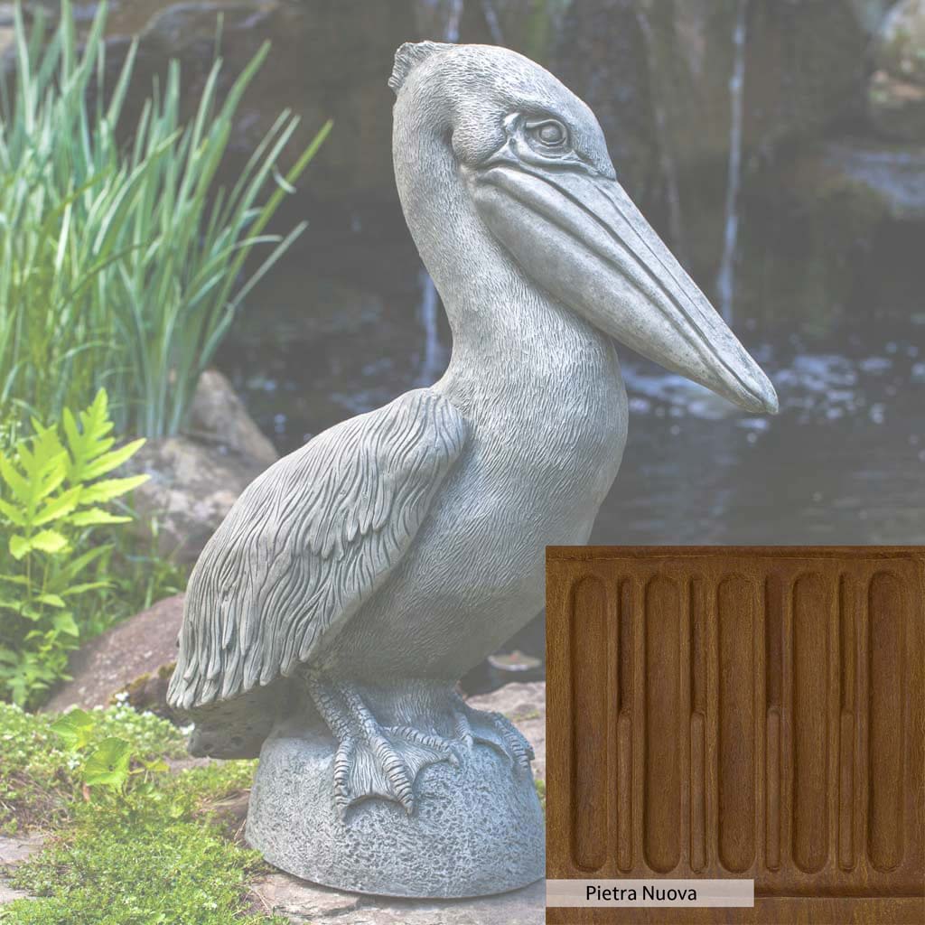 Campania International Pelican Statue - Elegant Outdoor Garden Decor for Patio, Poolside & Coastal Home Decor