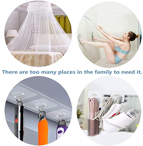 Dargoba Heavy Duty Self Adhesive Hooks - 10 Pack Transparent PVC Wall Hooks for Hanging Clothes, Photo Frames, Decorations | Strong Stainless Steel & Plastic Construction | Perfect for Bathroom, Kitchen, Bedroom Organization