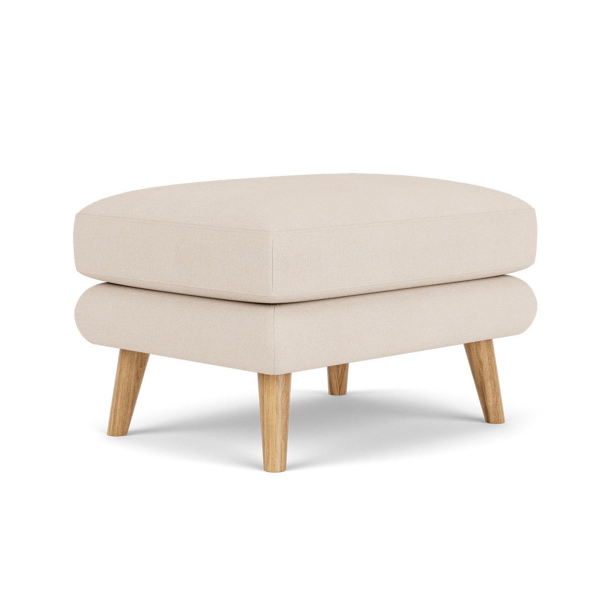 George Fabric Ottoman - Stylish and Comfortable Footrest, Storage Bench for Living Room, Bedroom, or Office - Perfect for Relaxing, Extra Seating & Home Organization