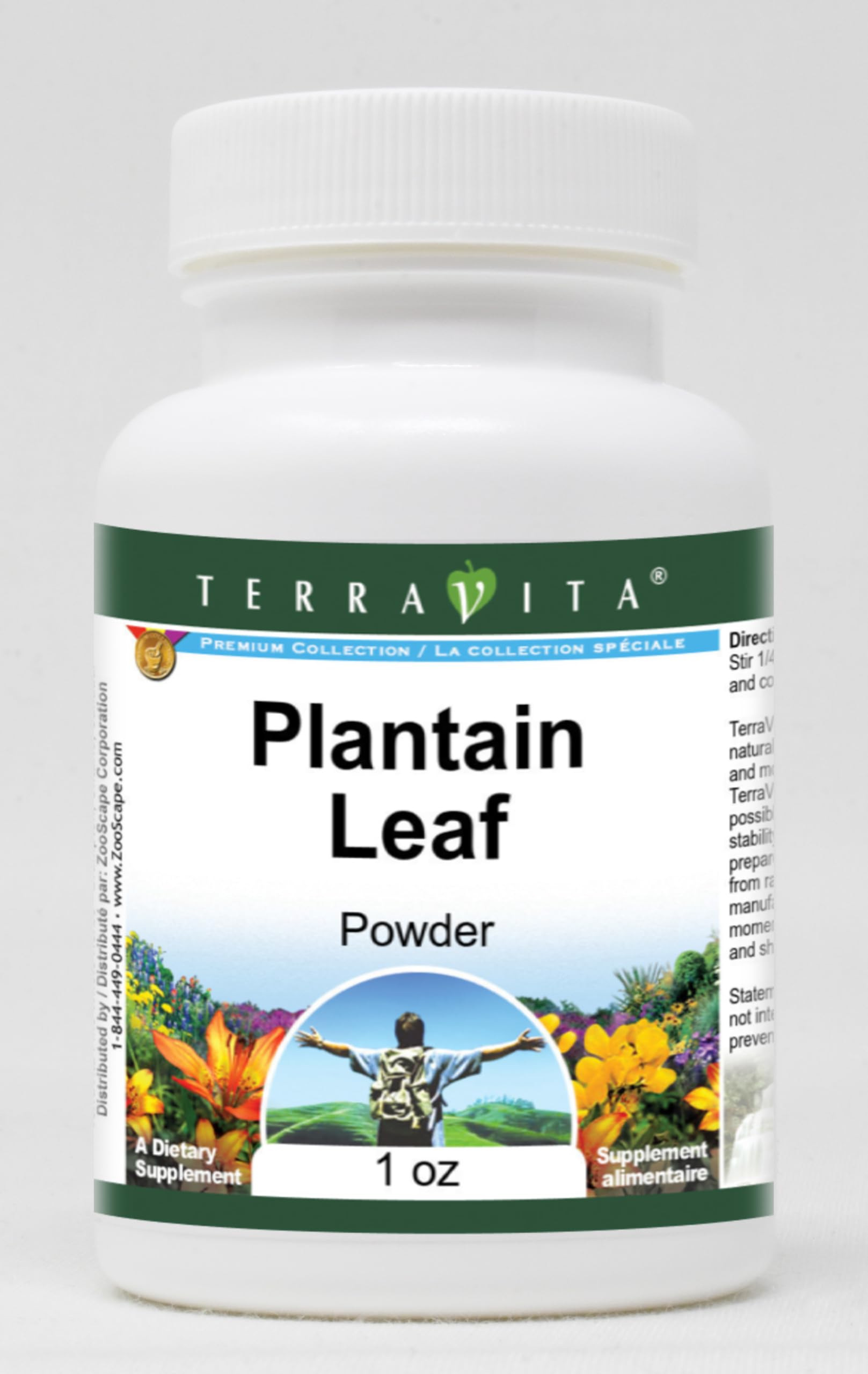 Organic Plantain Leaf Powder 1 oz (ZIN: 511394) - Natural Herbal Supplement for Digestive Health & Skin Care | Perfect for Tea, DIY Beauty & Herbal Remedies