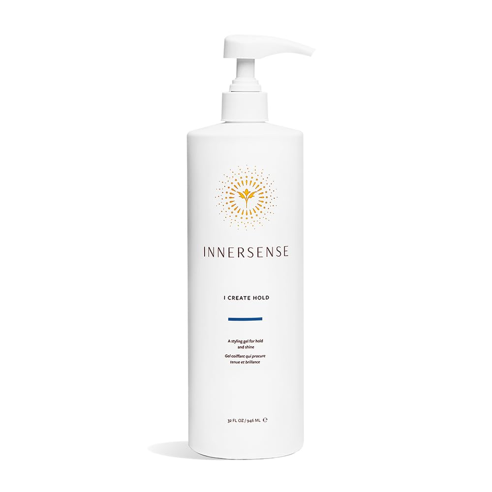 INNERSENSE Organic Beauty I Create Hold Hair Styling Gel - Natural & Vegan for Strong Hold & Shine | Perfect for Curly, Wavy & Coily Hair Types - Salon-Quality Styling at Home