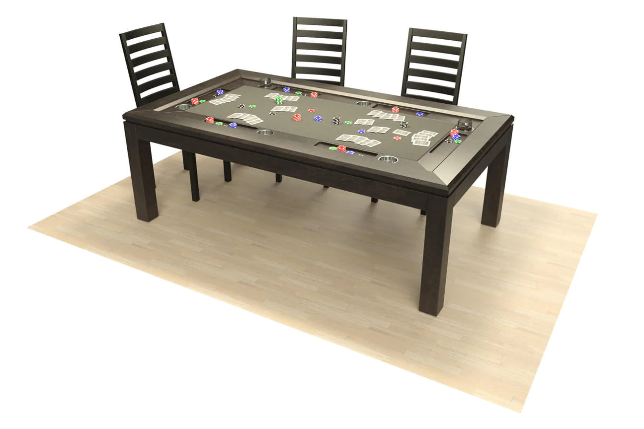Premium Canada Billiard La Condo Poker Table - 84 Inch Dining & Game Table for Home, Casino Nights & Poker Parties | Multi-Functional for Dining, Card Games & Entertainment