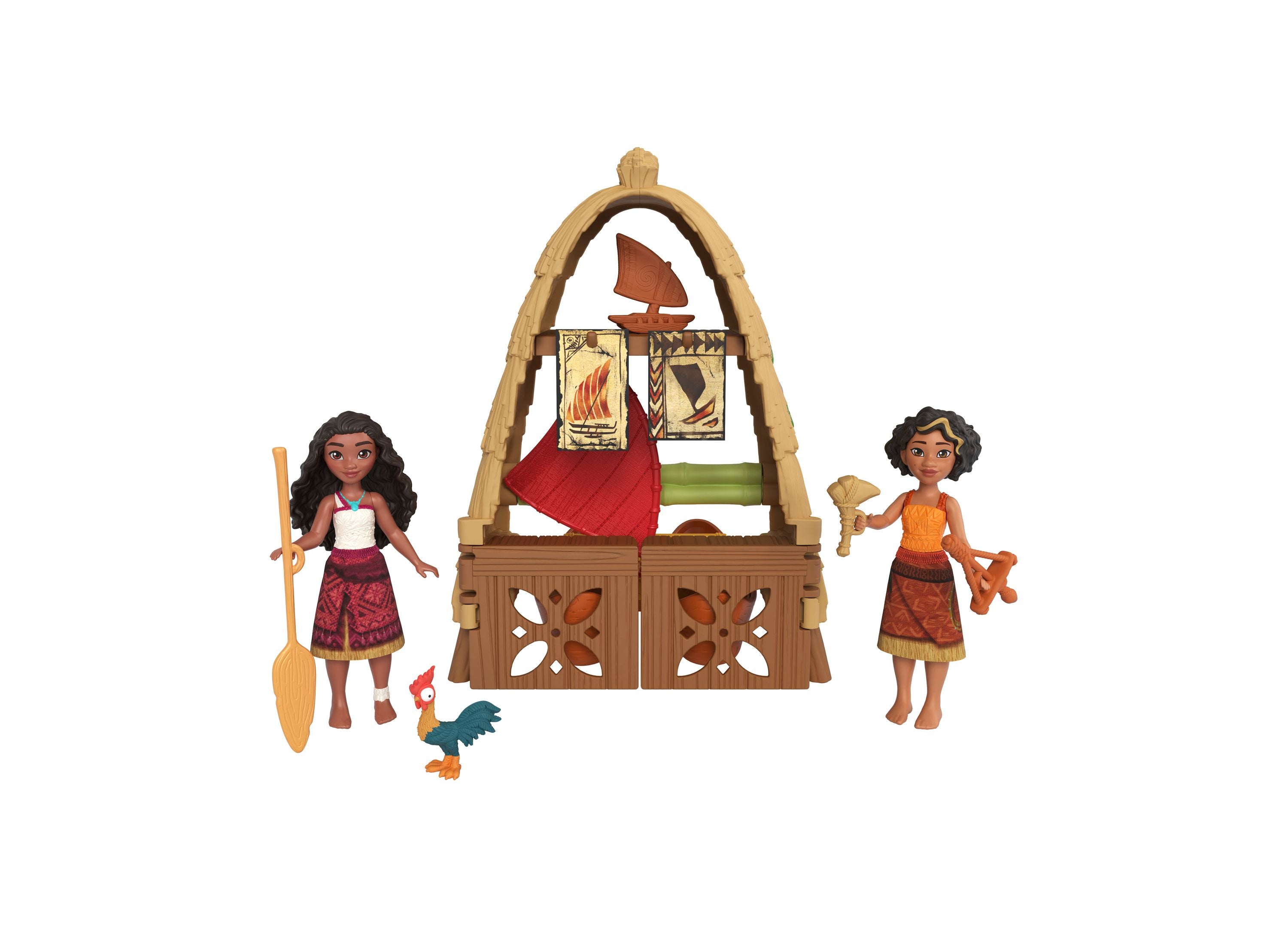 Disney Princess Moana 2 Loto's Workshop Playset Toy for Kids - Interactive Moana Adventure Playset with Figures & Accessories - Perfect for Birthday Gifts & Pretend Play
