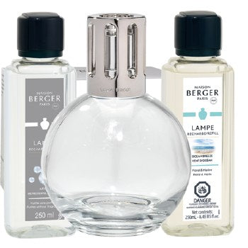Maison Berger Round Gift Set - Premium Home Fragrance Diffuser & Essential Oil Set for Aromatherapy - Perfect for Gifts, Relaxation & Home Decor