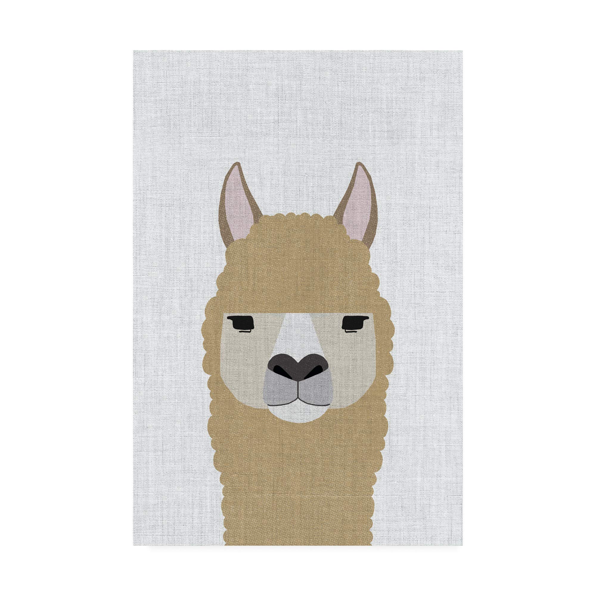 Trademark Fine Art Alpaca by Annie Bailey - 12x19 Inch Wall Art Print - Perfect for Living Room, Bedroom & Office Decor