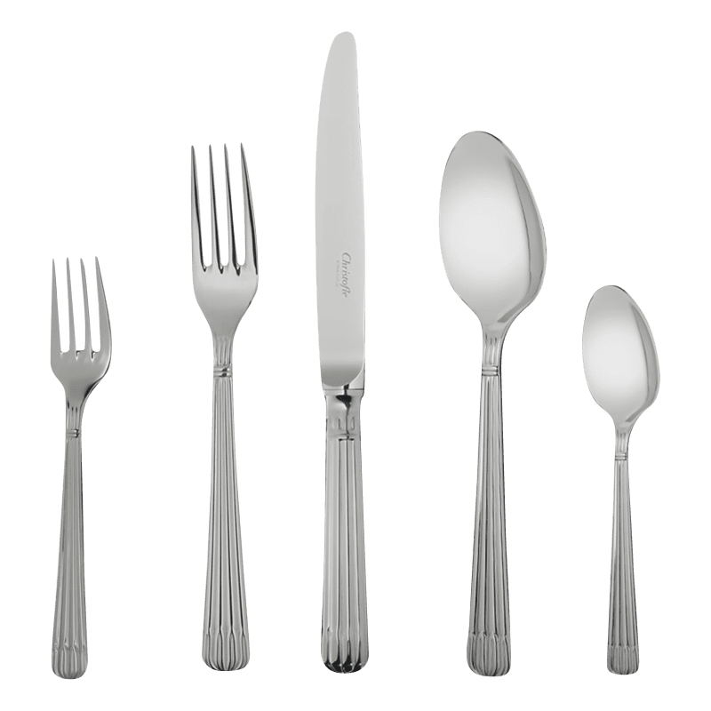 5-Piece Stainless Steel Flatware Set - Osiris Elegant Dining Utensils for Everyday Use, Dinner Parties & Gifts