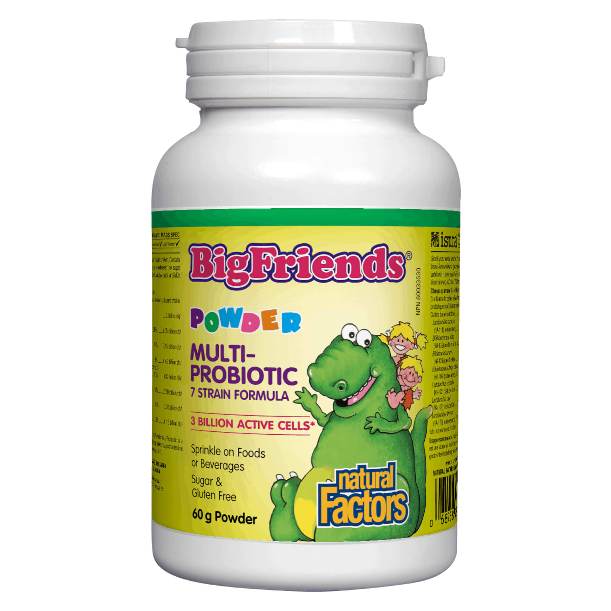 Big Friends Multi Probiotic Powder for Kids & Adults - 7 Strain Digestive Support Formula - Supports Gut Health, Immune System & Digestion - Great for Travel, Daily Wellness & Post-Antibiotic Recovery