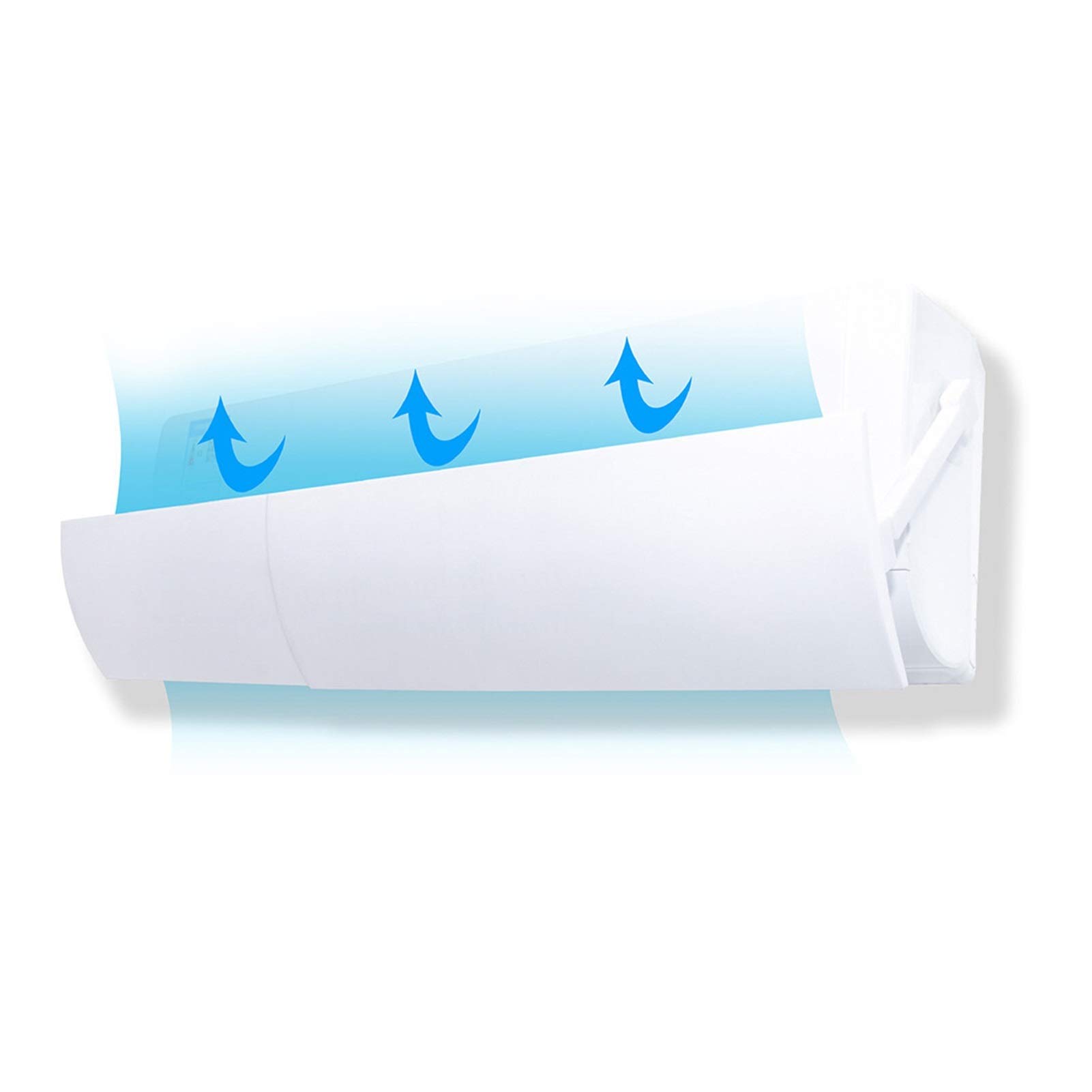 Universal Air Conditioner Wind Deflector Cover - Adjustable AC Windshield Baffle for Direct Blow Protection (White) - Perfect for Bedroom, Office & Baby Room Cooling Comfort