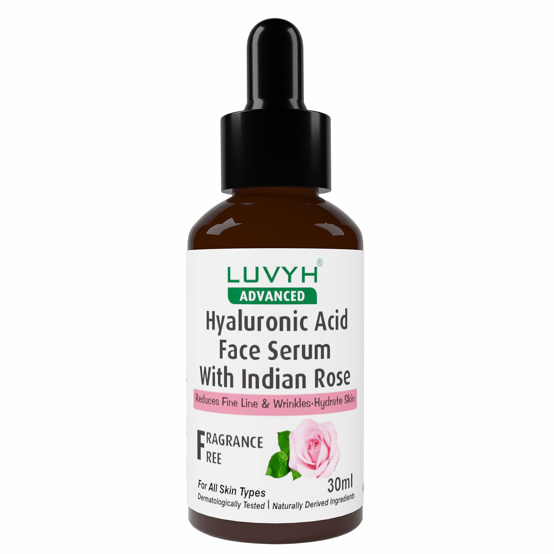 Hyaluronic Acid Face Serum for Women & Men - 30ml | Moisturizing & Brightening Serum | Lightweight Formula for Youthful, Glowing Skin | Reduces Fine Lines | Paraben-Free | Perfect for Daily Skincare & Anti-Aging Routine