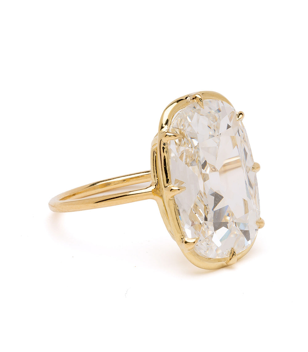 Gigi Unique Engagement Ring - Lab Grown Cushion Cut Diamond Vintage Style Ring for Women | Perfect for Proposals, Anniversaries & Special Occasions
