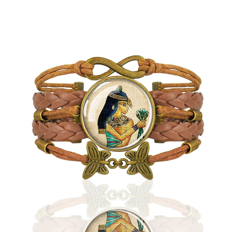 Egyptian Kingdom Bracelet - Handmade Ancient Egyptian Style Jewelry for Women | Perfect for Boho Fashion, Cultural Events & Gift Giving