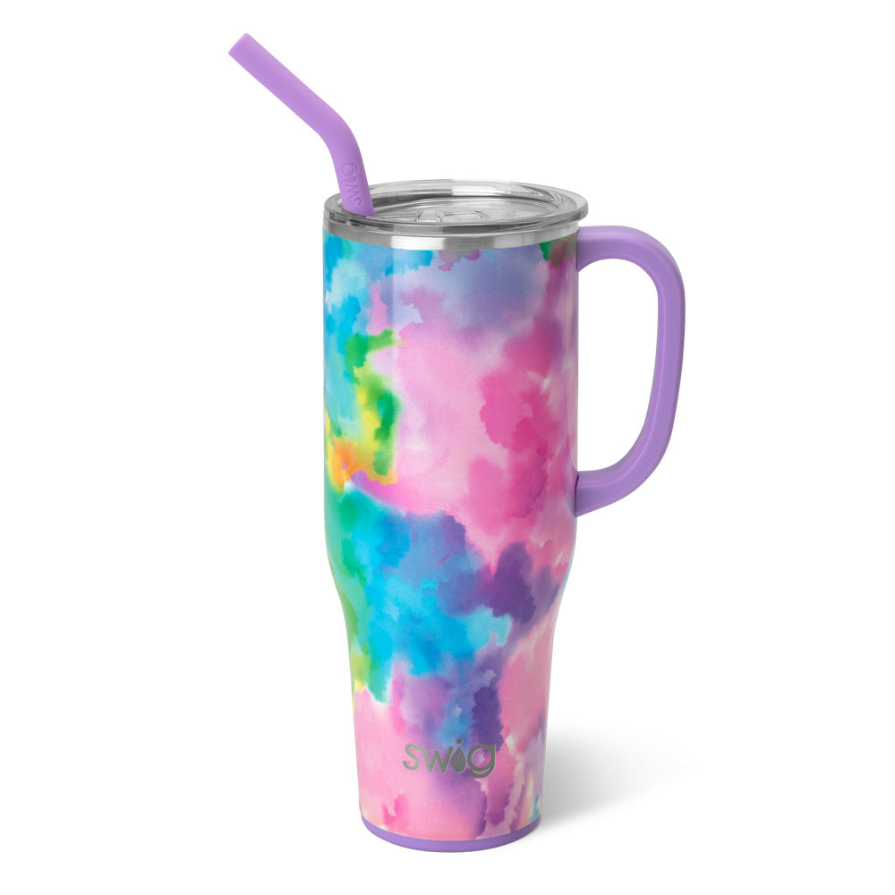 Cloud Nine Mega Mug 40oz - Large Insulated Stainless Steel Tumbler with Lid & Straw - Perfect for Coffee, Tea & Cold Drinks - Ideal for Office, Travel & Outdoor Adventures