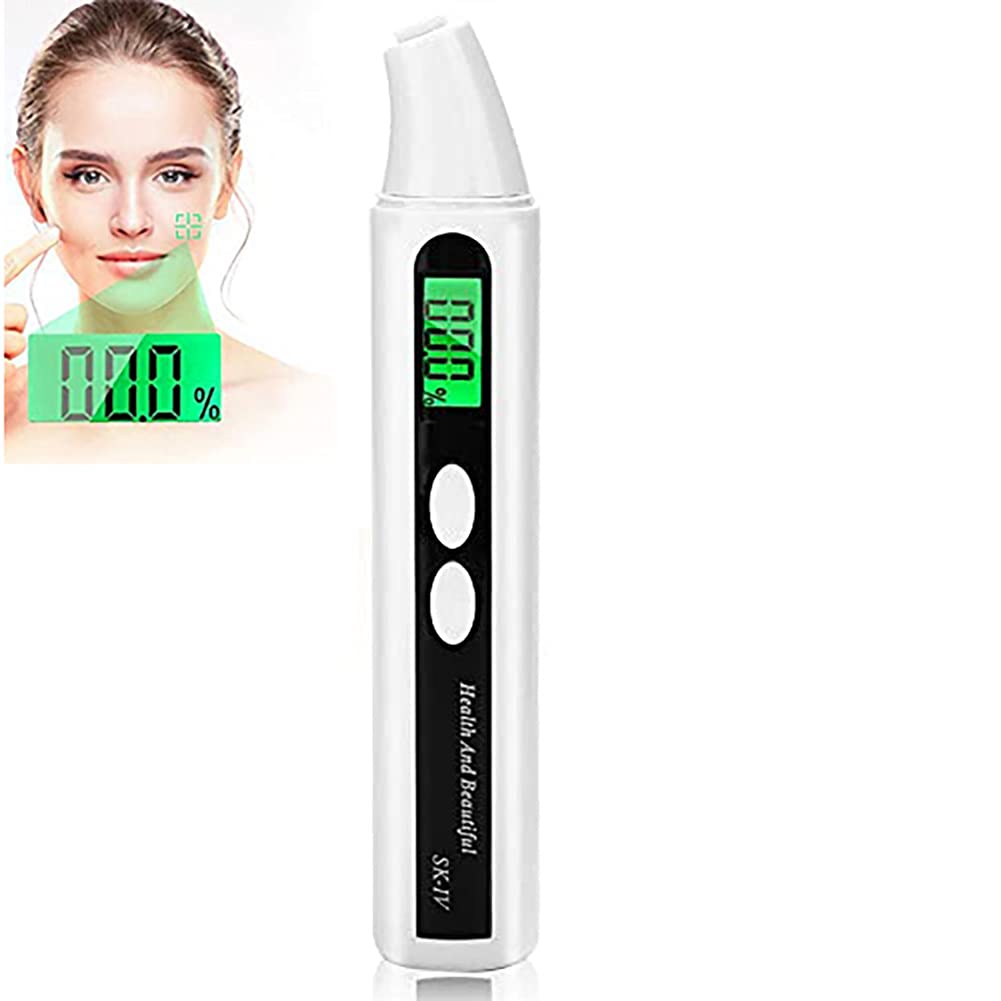 WM-MSMY Digital LCD Skin Moisture & Oil Analyzer - Portable Facial Skin Tester for Hydration & Sebum Levels | Skin Care Monitor for Daily Routine, Spa Treatments & Dermatology Use