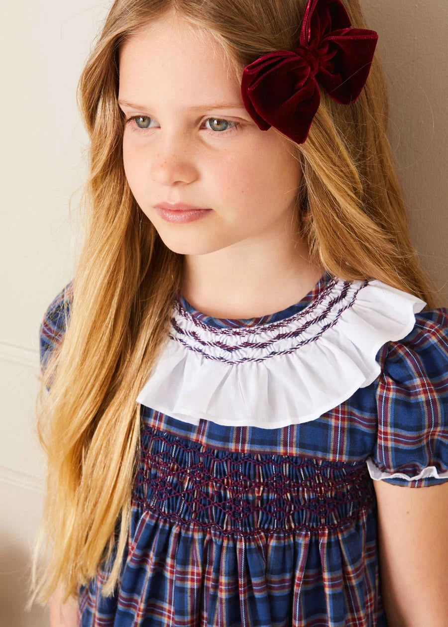 Burgundy Velvet Big Bow Hair Clip - Elegant Hair Accessory for Women, Girls, Parties & Weddings