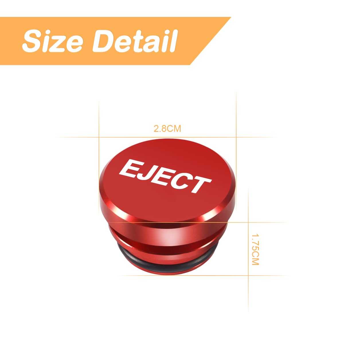 Dustproof Car Cigarette Lighter Plug - Aluminum Cover for Vehicles & Boats (Red) - Protect 12V Power Ports