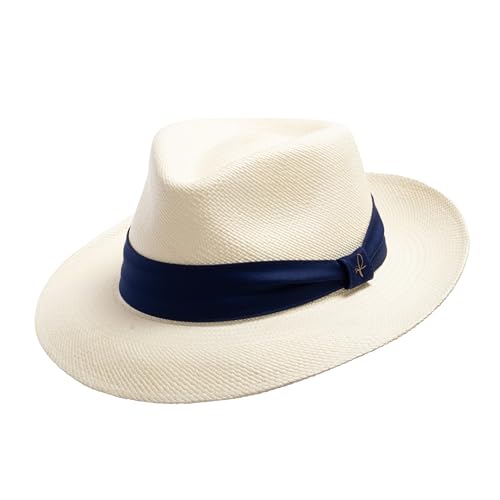 Natural With Navy Hatband