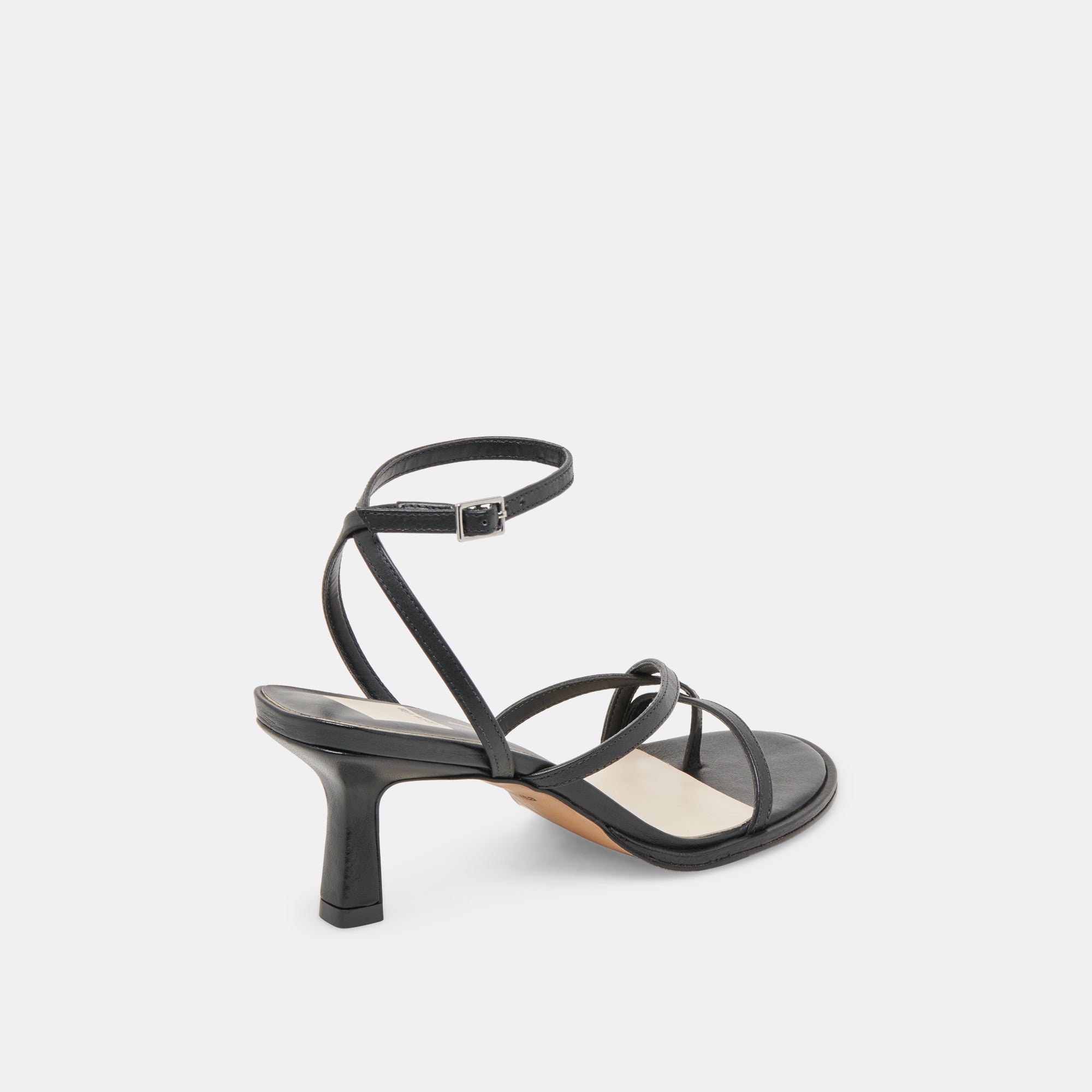 MORAH Women's Black Leather High Heels - Stylish & Comfortable Dress Shoes for Party, Wedding & Evening Events