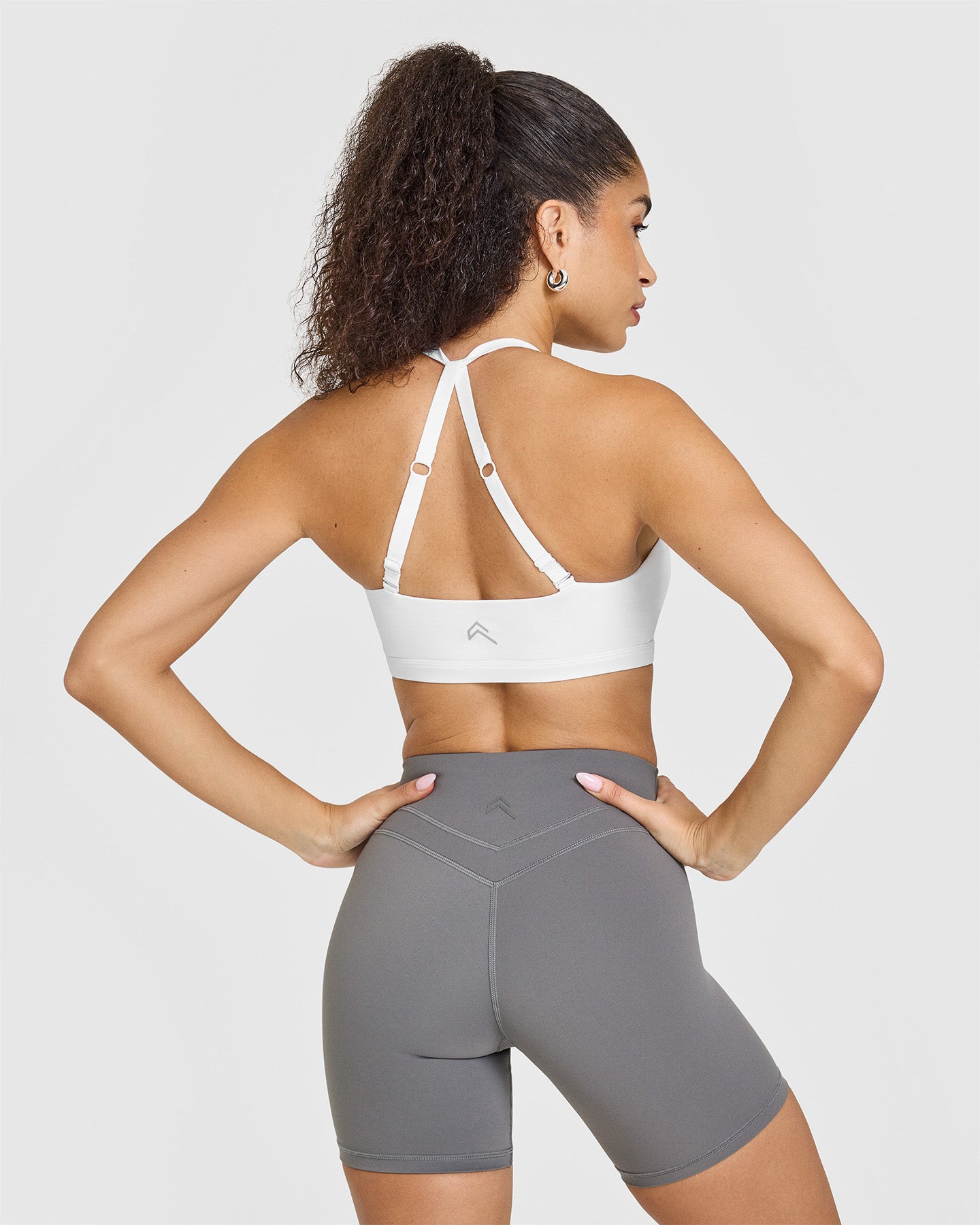 High Support Unified Twist Sports Bra for Women - Breathable Workout Top for Running, Yoga & Gym - White