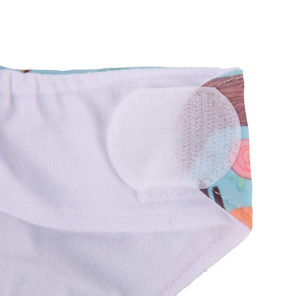 Organic Baby Pocket Cloth Diaper - Adjustable Hook & Loop Fasteners - Cute Squirrel & Hedgehog Print - Eco-Friendly Reusable Nappy for Newborns & Toddlers - Perfect for Daycare, Travel & Eco-Conscious Parenting
