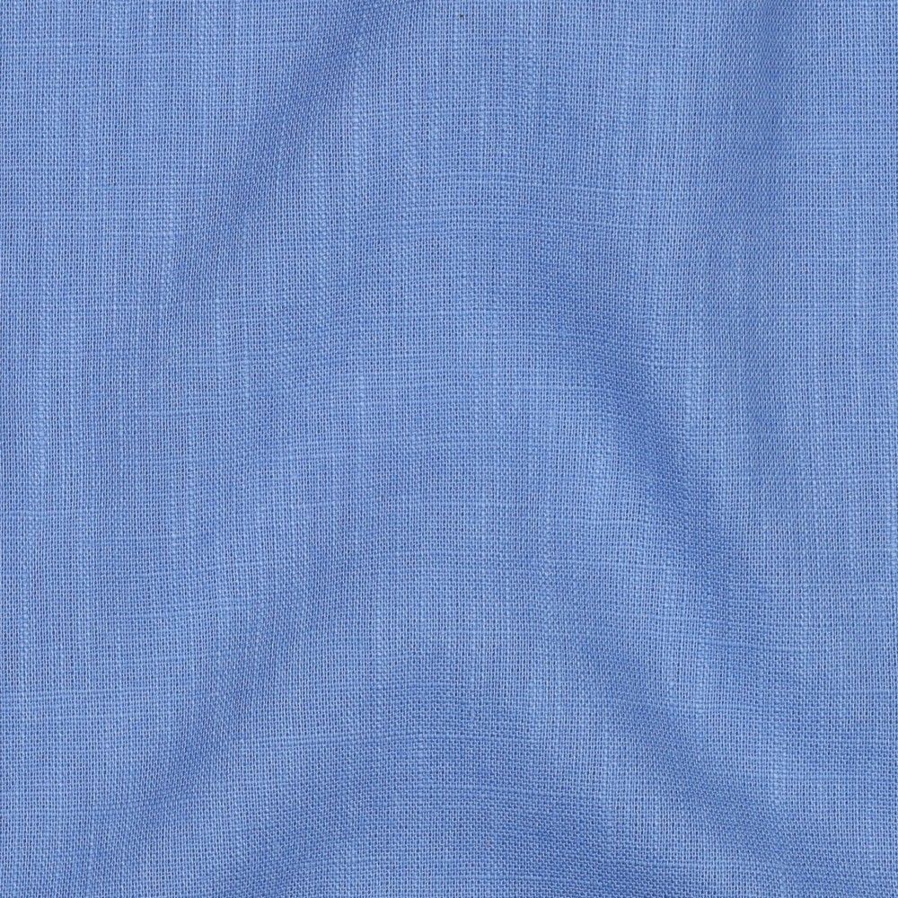 Premium Washed Linen Cotton Fabric - Soft & Breathable Cornflower Blue Material for Dresses, Curtains & Home Decor