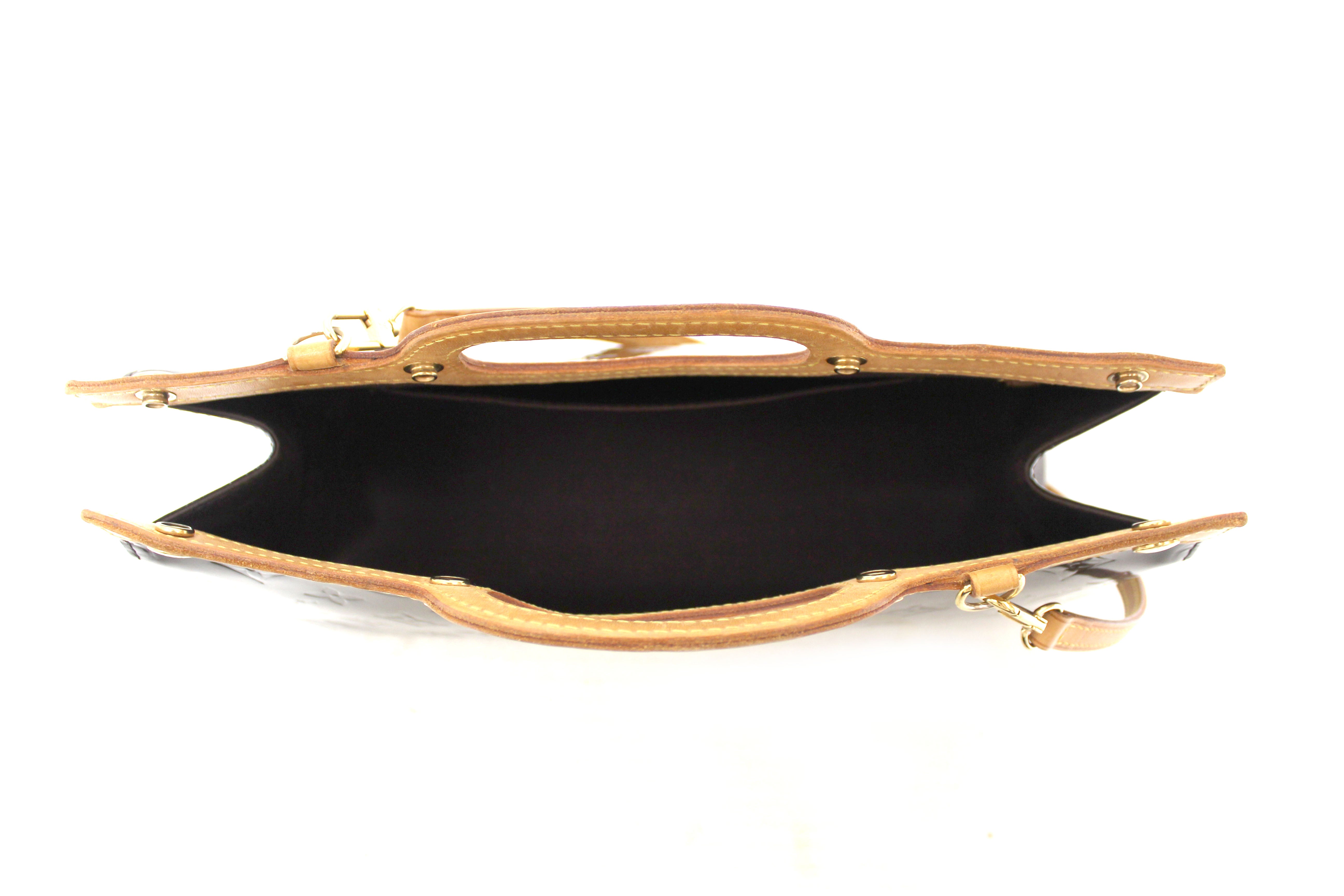 Authentic Louis Vuitton Amarante Monogram Vernis Leather Roxbury Drive Handbag for Women | Luxury Designer Shoulder Bag | Perfect for Work, Evening Events & Travel Accessories