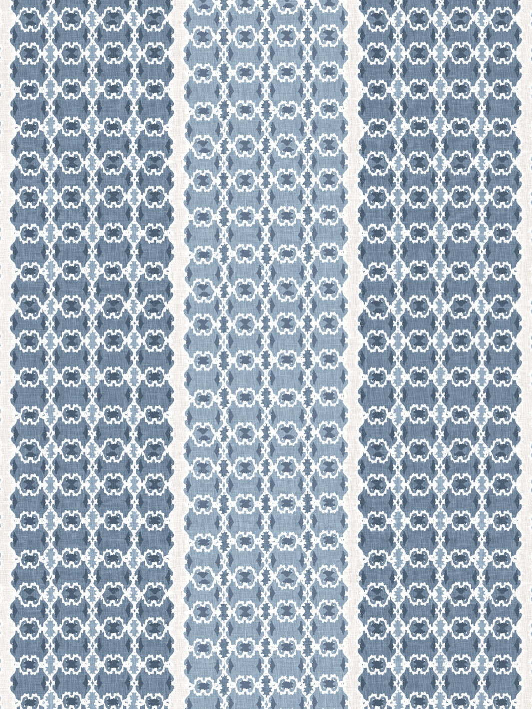 Nathan Turner 'Medallion Stripe' Blue Wallpaper - Premium Peel & Stick Removable Wallpaper for Living Room, Bedroom, or Nursery Decor