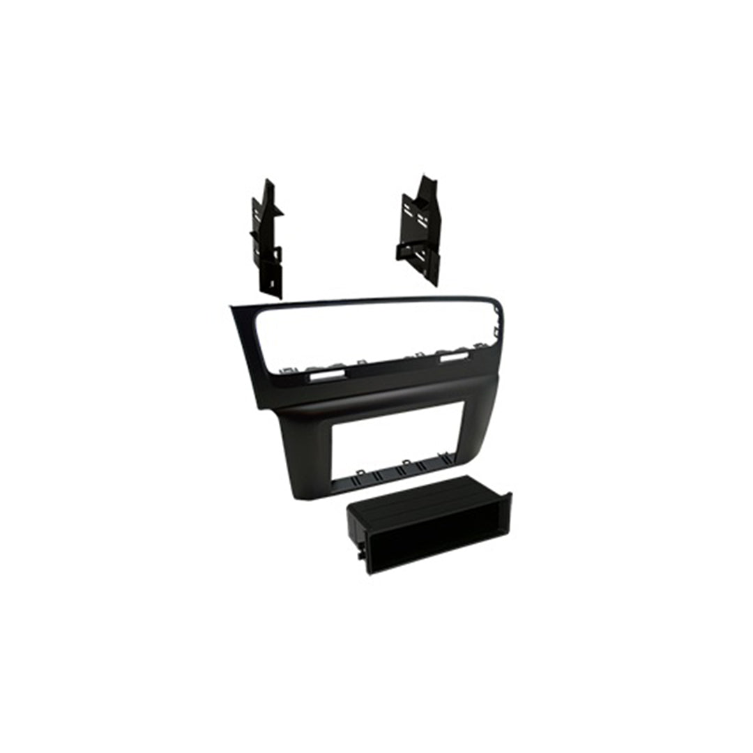 VWK1019 Single DIN & Double DIN Car Stereo for 2015-2017 Volkswagen Golf - ISO Mount with Storage Pocket | Perfect for Upgrading Audio System & Enhancing Driving Experience