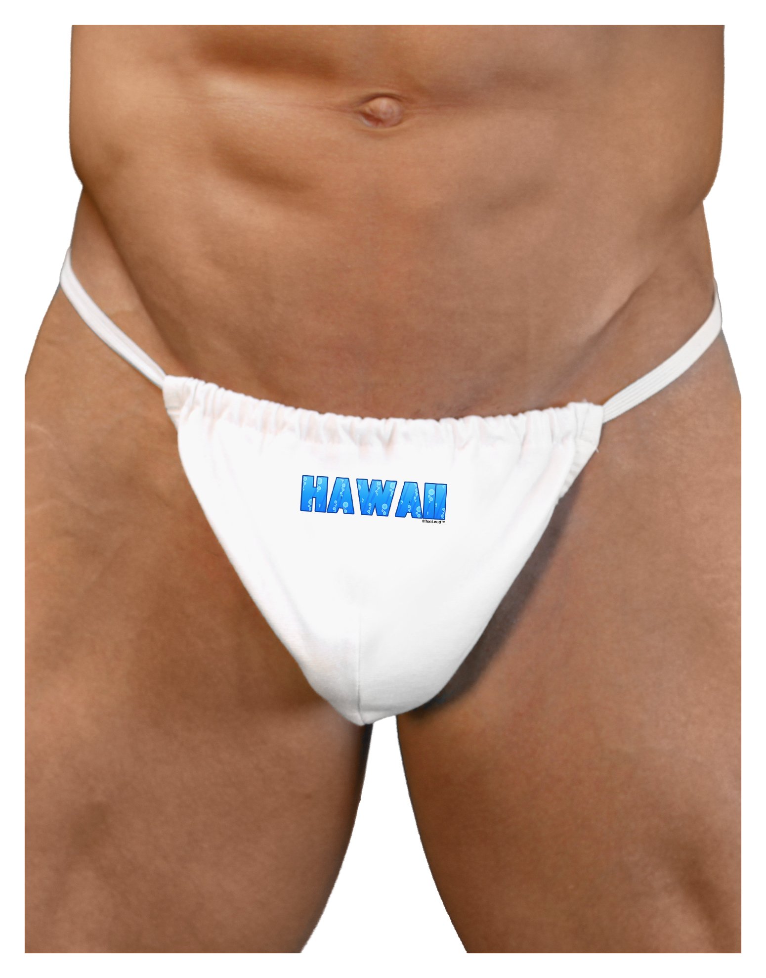 TooLoud Hawaii Ocean Bubbles Men's G-String Underwear - Sexy Swimwear for Beach, Pool & Tropical Vacations
