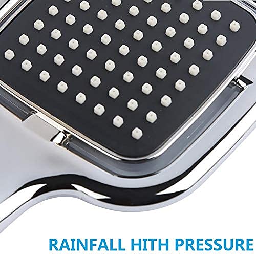 High Pressure Shower Head Set with Handheld Shower & 1.5m Hose - Adjustable Rainfall & Massage Modes for Bathroom, Spa, and Pet Washing