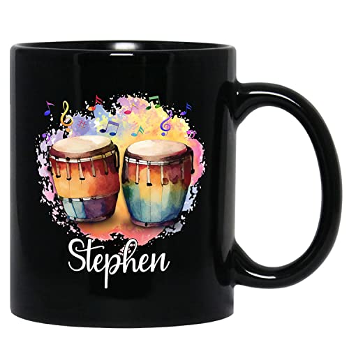 Bongo Drum Black Mug