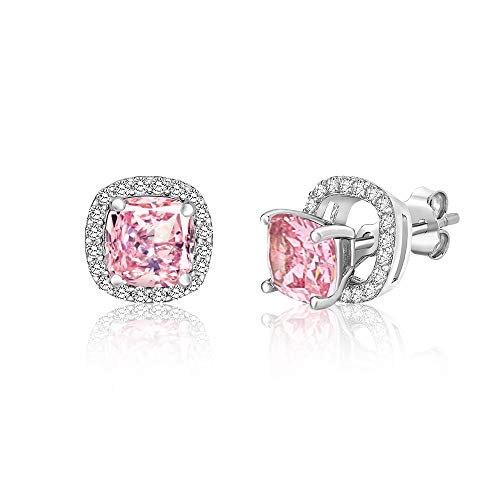 Rounded Square - Simulated Pink Diamond