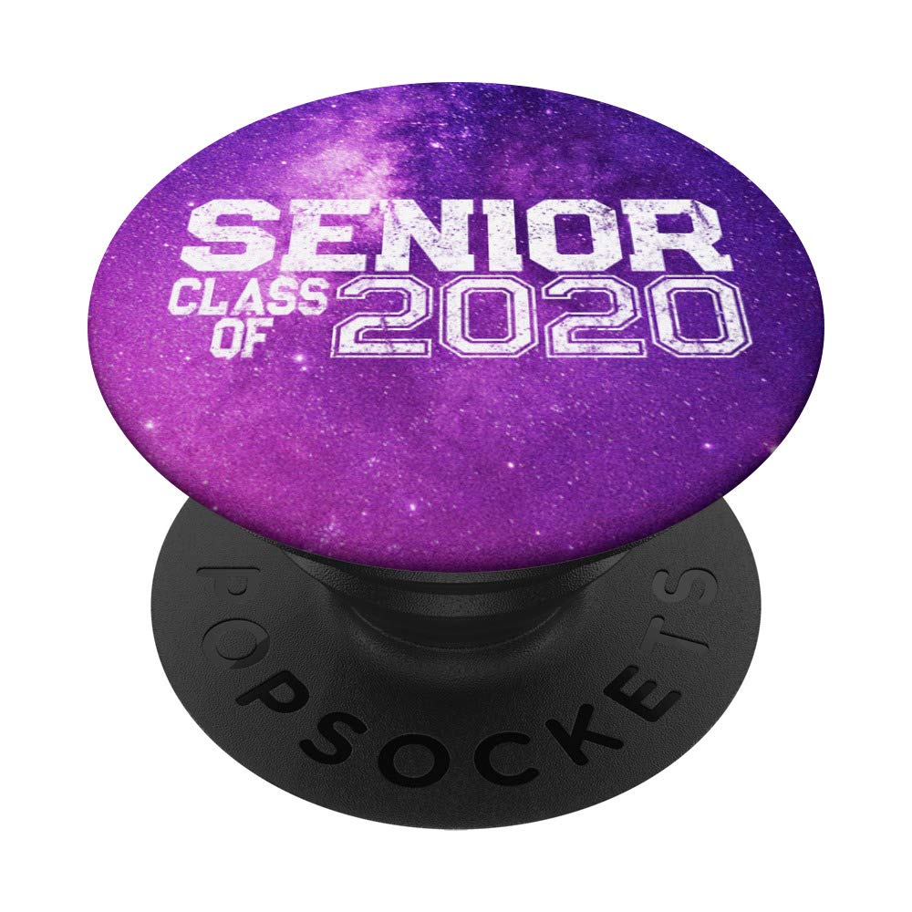 2020 Senior Class Cool Purple Galaxy PopSocket PopGrip: Swappable Phone & Tablet Grip for Secure Hold and Stylish Design, Perfect for Graduates and Everyday Use