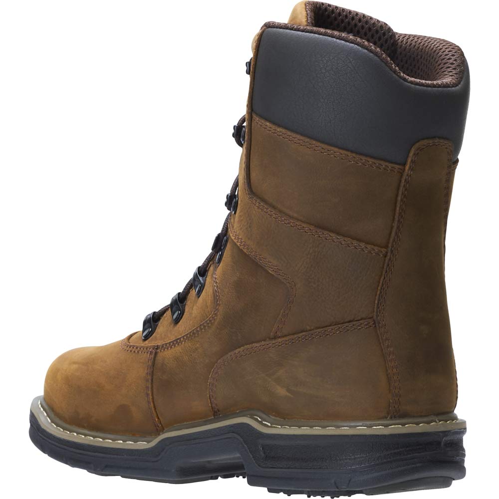 Wolverine Men's Marauder Work Boots - Durable Leather Steel Toe Boots for Construction & Outdoor Work - Comfortable Safety Shoes for Heavy Duty Jobs