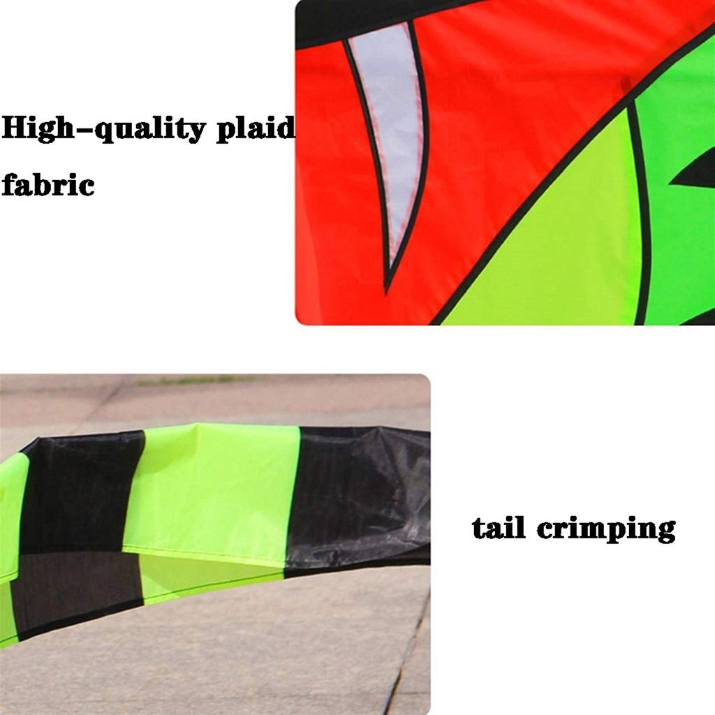 **Green Snake Kite for Kids - 49.2ft Outdoor Flying Toy, Portable & Easy to Fly - Perfect for Family Parties, Beach Trips & Park Adventures**