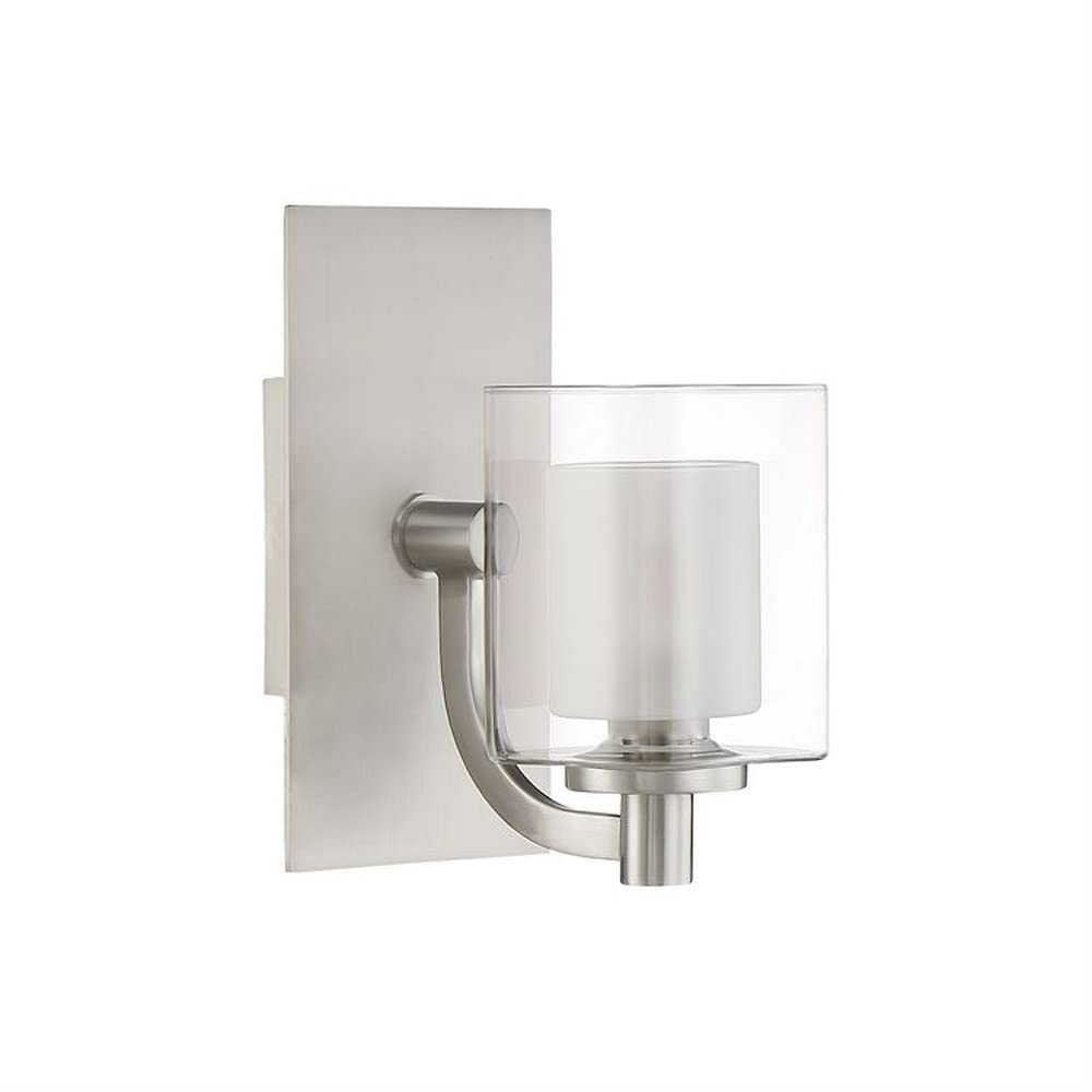 1 Light Transitional Vanity Light Fixture - Western Bronze Finish Wall Sconce for Bathroom & Bedroom Lighting (Model 71-Bel-2539219) - Perfect for Modern Home Decor & Vanity Mirror Illumination