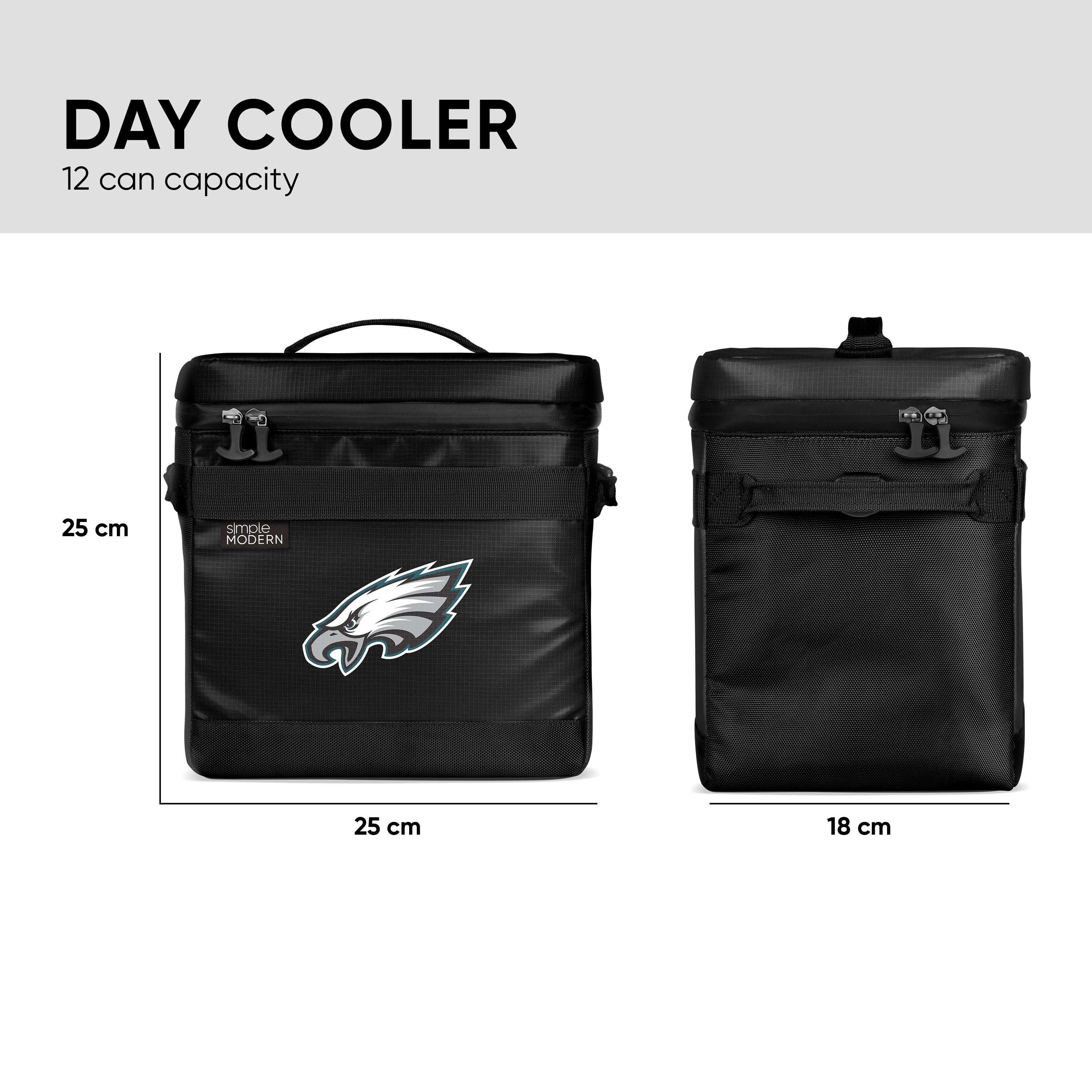 NFL Licensed 12 Can Soft Cooler - Insulated Portable Cooler Bag for Beer, Drinks & Picnics - Perfect for Tailgating, Beach Trips & Outdoor Adventures