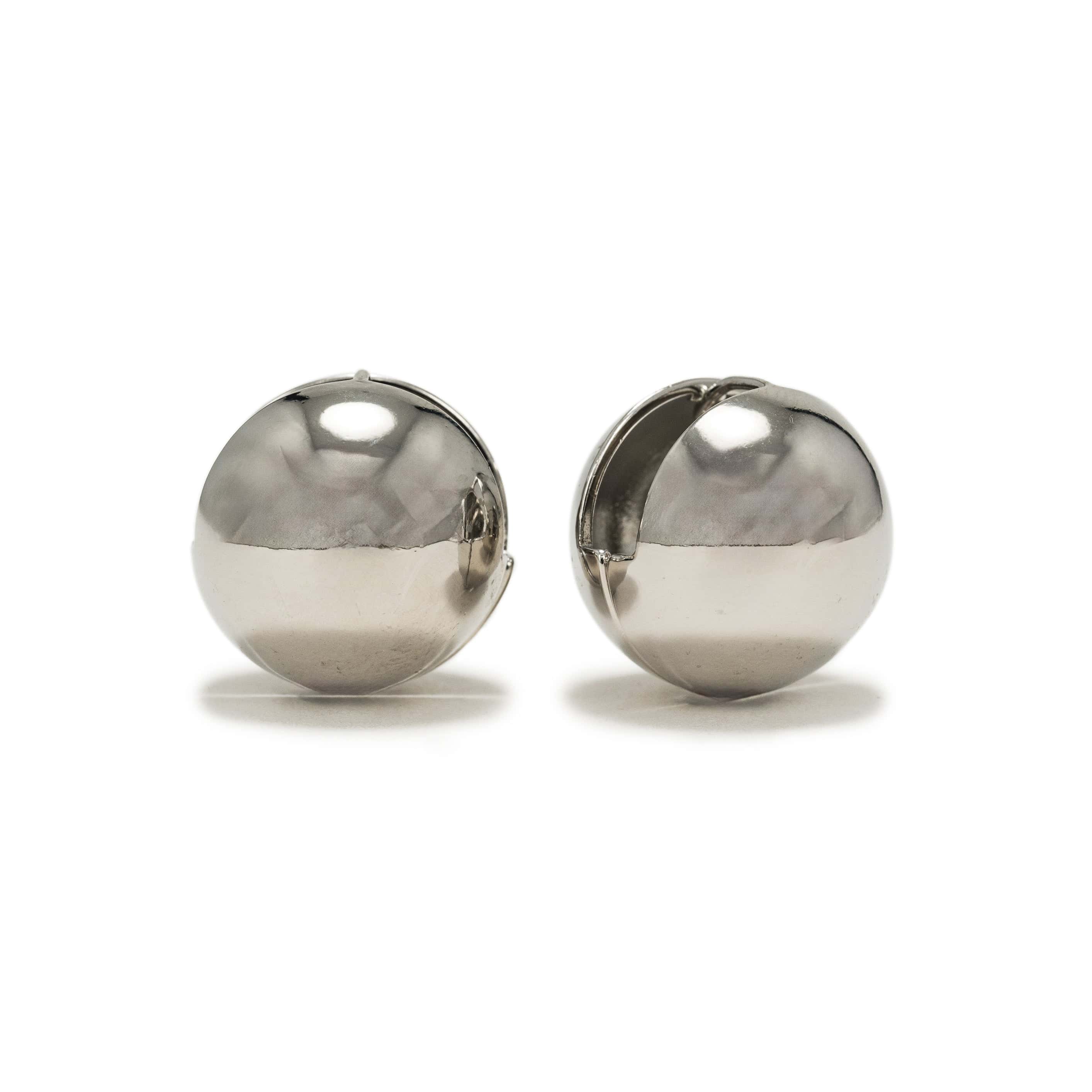 Stylish Silver Midi Bubble Earrings for Women - Elegant Hoop Earrings for Party, Wedding & Everyday Wear