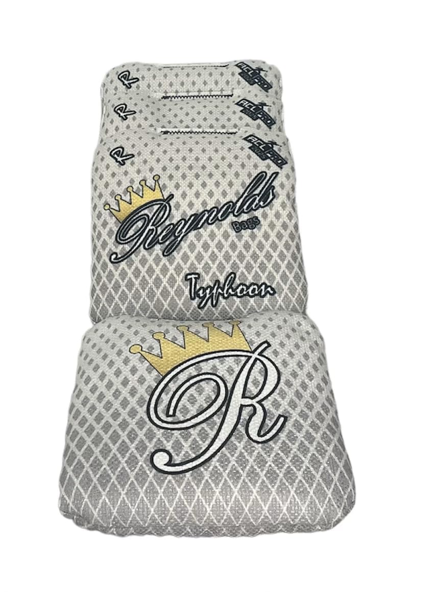 ACL Pro Approved Reynolds Cornhole Bags - Typhoon Series (Set of 4) - Premium Bean Bags for Backyard Games, Tailgating & Outdoor Parties