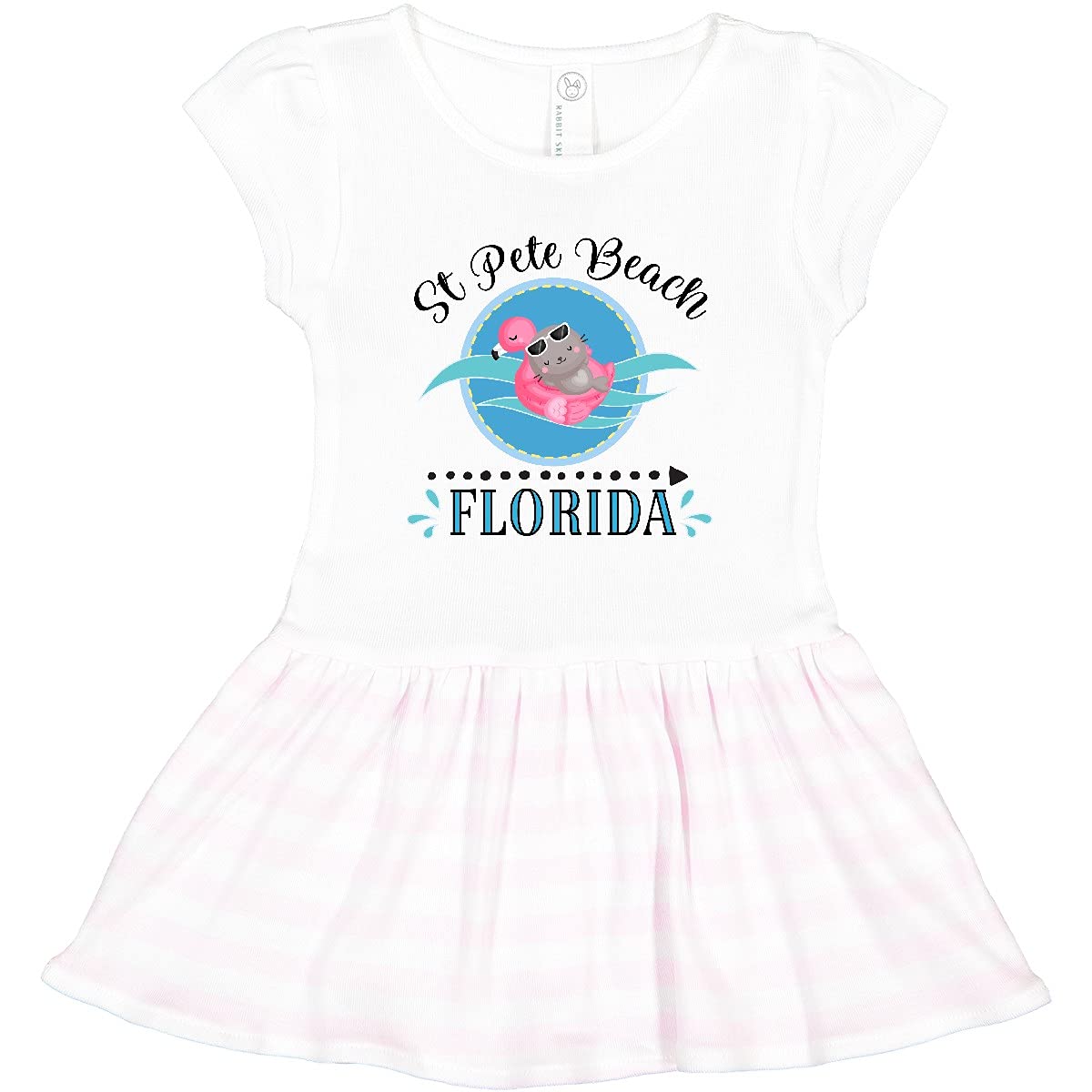 Inktastic St Pete Beach Florida Vacation Gift Toddler Dress - Cute Florida Souvenir Outfit for Baby Girls & Boys, Beach-Themed Toddler Clothing for Family Trips & Summer Vacations