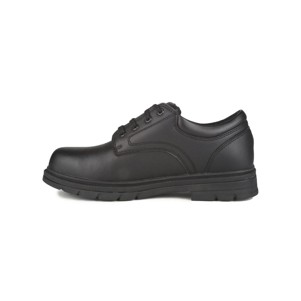 Acton Lincoln Men's Vegan Oxford Steel Toe Work Shoes 9115 - Slip Resistant Safety Shoes for Construction, Warehouse & Industrial Work (Size 11)