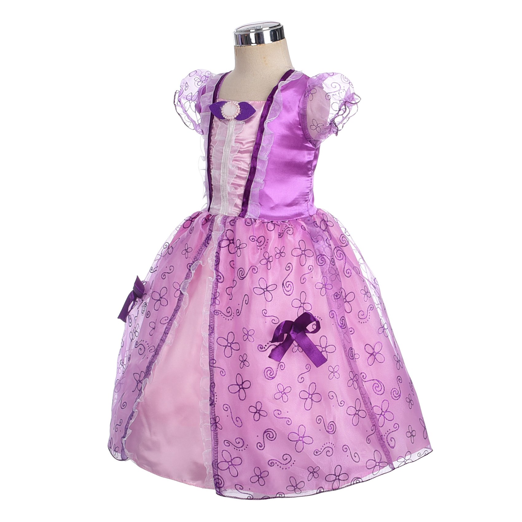 Purple Princess Costume for Toddler Girls - Elegant Daisy Dress for Halloween, Birthday Party & Dress Up Play | Perfect for Photo Shoots & Special Occasions